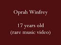 this footage was discovered in a college apartment complex storage shelter near tennessee state university. it is not complete, and has been transferred as is to digital video format. what it shows is a very young oprah winfrey lip syncing in a video at age 17 just before she entered, and won, the miss black tennessee beauty pageant. it is probably one of the rarest findings for any oprah fan. a young oprah looking fantastic at 17 in her own early video!!