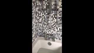 Bathroom Installation with a touch of classy mosaic tiles!