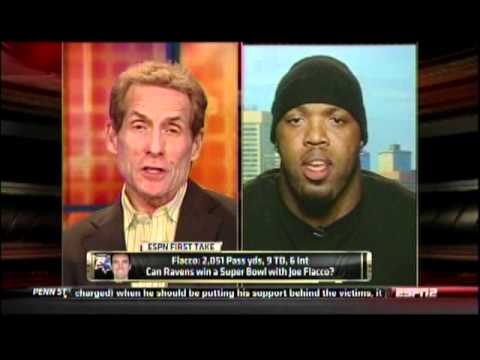 Terrell Suggs vs Skip Bayless ESPN First Take 11/8/11