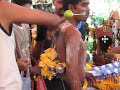 Thaipusam - Removing the piercings