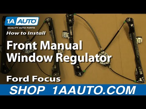 How To Install Replace Front Manual Window Regulator 2002-07 Ford Focus
