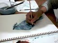 watercolor - bluejay watercolor - bluejay