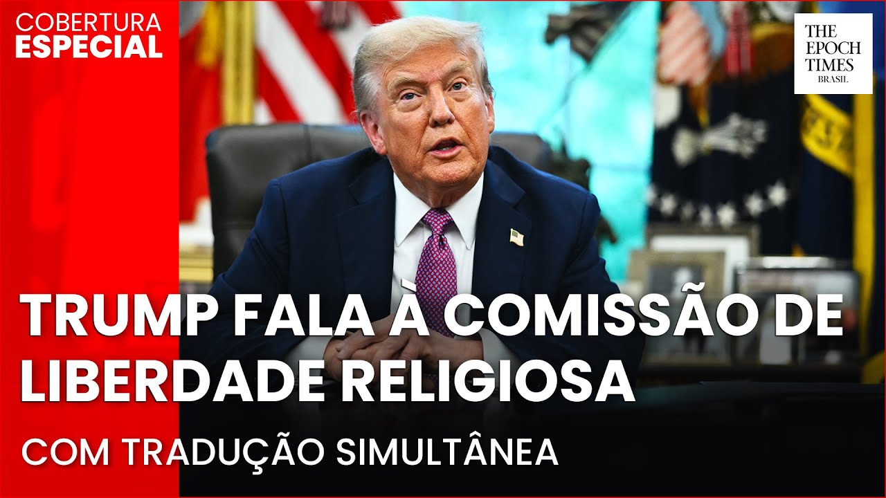 🔴 AGORA: Tradução simultânea | Trump fala à Comissão de Liberdade Religiosa da Casa Branca
