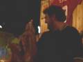 Jim Hauber waves his Weiner