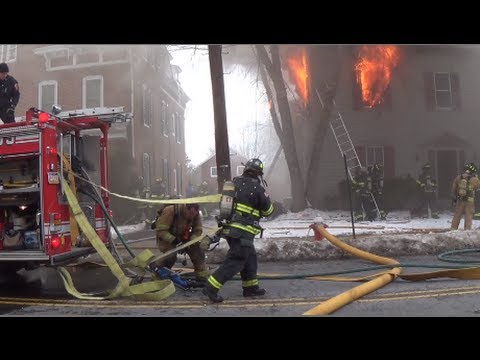 State Street Building Fire 1/27/14 Newtown, PA.