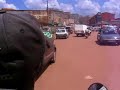 bodaboda through Kampala, Uganda
