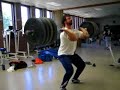 power clean training: 40x3 60x3 80x3 100x3 110x2 120x2 130x1 140x1 150x1 full 150x1 full 130x3 video here 130x3 last rep full