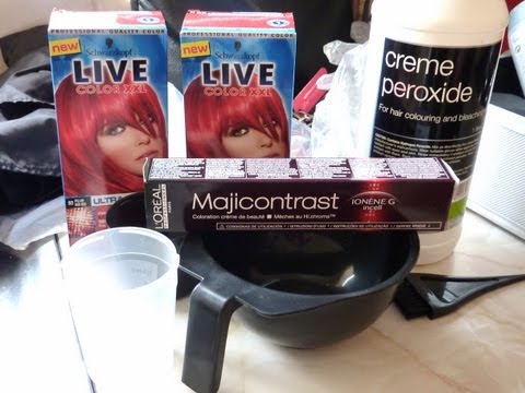 how to mix majirel hair dye and vol
