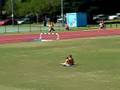 Chris Ensbey wins the 200 meter at the Queensland College At