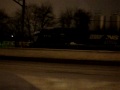 Ealy morning train  in Elizabeth NJ during east coast blizzard