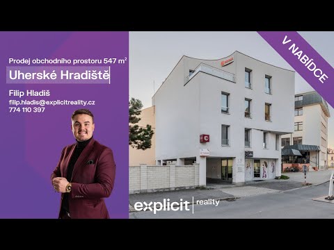 Video Prodej obchodního prostoru u náměstí 630 m², pozemek 413 m², Uherské Hradiště, okres Uherské Hradišt