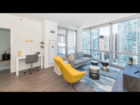 A one-bedroom with a balcony at Streeterville’s new 465 North Park A one-bedroom with a balcony at Streeterville’s new 465 North Park