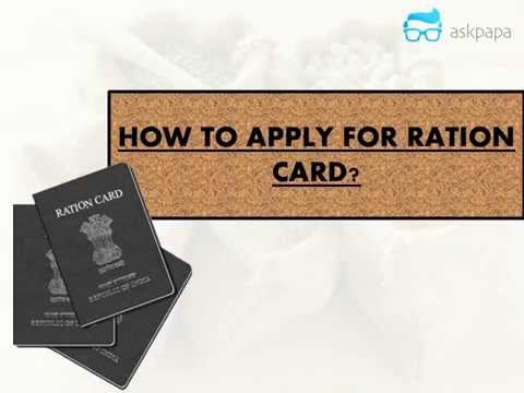 how to apply for ration card