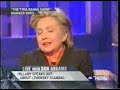 HILLARY CLINTON IN CANDID INTERVIEW ON TYRA BANKS SHOW HILLARY CLINTON IN CANDID INTERVIEW ON TYRA BANKS SHOW