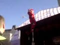Lion Dance on large pole part 1