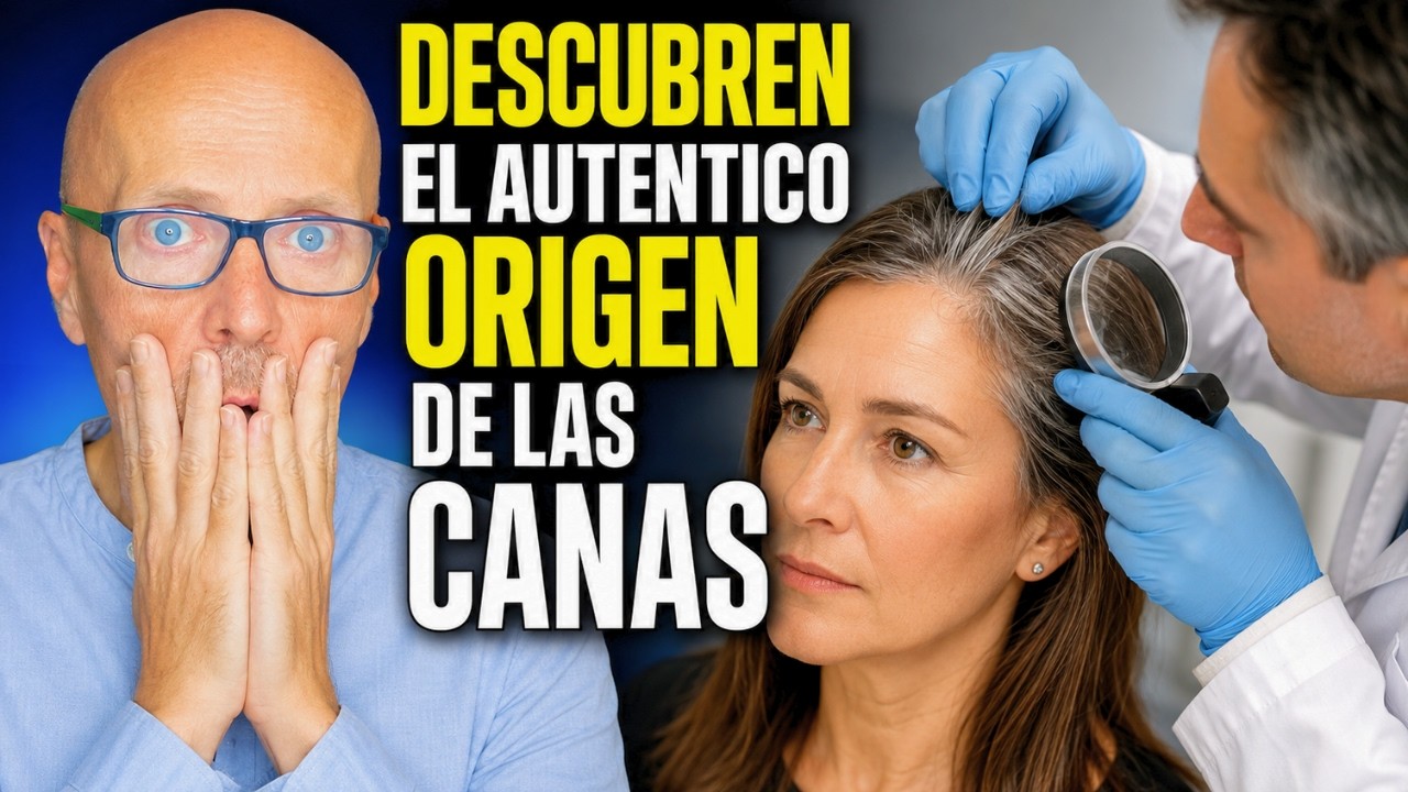 🩶🧬  ACABAN DE DESCUBRIR PORQUE APARECEN LAS CANAS DE VERDAD 🩶🧬