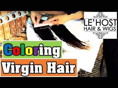 how to dye remy hair