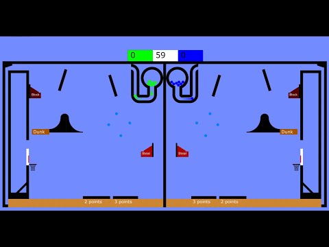 Colorful Basketball Game - A Marble Race in Algodoo