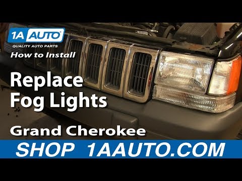 How To Install Replace Fog Lights 1997-98 Jeep Grand Cherokee