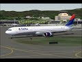 Delta 767-400 departs HNL to LAX