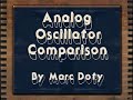  analog synthesizer synth oscillator moog korg arp 2600 minimoog MS-20 marc doty