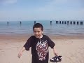 At the beach in Chicago