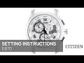 How To Set A Citizen Eco Drive Watch Calibre 8700