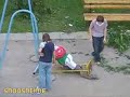 Fool Gets Annihilated When Kids Swingset Breaks Under Him Fool Gets Annihilated When Kids Swingset Breaks Under Him