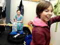 getting ready for hockey practice