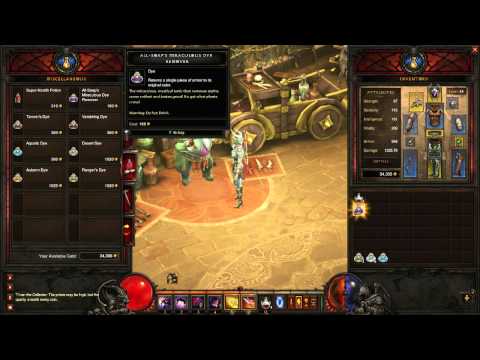 how to dye equipment in diablo 3