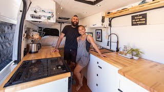 PERFECT VAN CONVERSION for a Couple 👫 // 2 SIDE DOORS & Super SMART BED for this EPIC LAYOUT 🚐 by Nate Murphy