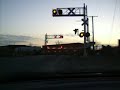 Sundown Intermodal at a Grade Crossing