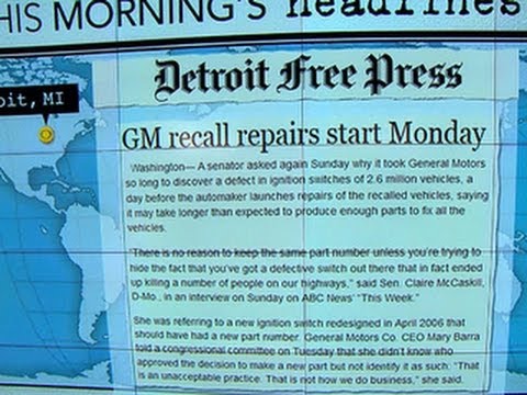 Headlines: GM to start fixing faulty ignition switches on recalled cars