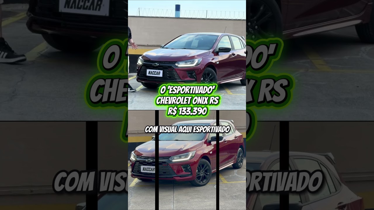 Gravata preta e visual agressivo: O novo Onix RS! 🖤🚀