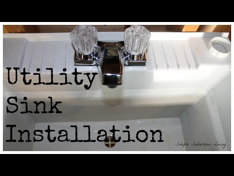 how to drain utility sink in basement