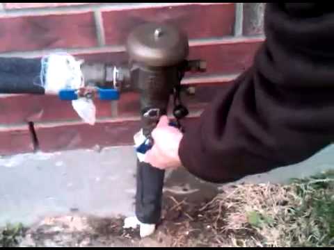 how to drain sprinklers