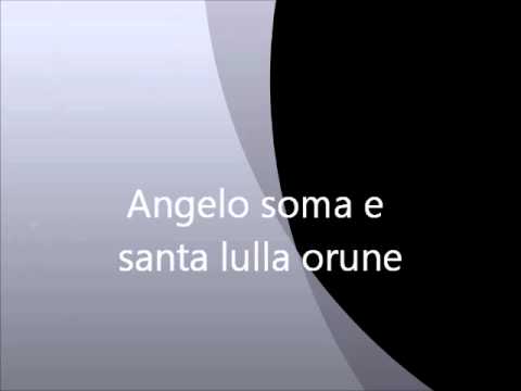 Angelo soma e su tenore santa lulla de orune