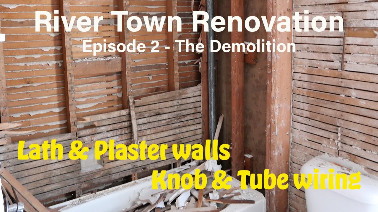 Old House Renovation - Episode 2 The Demolition. Lath & Plaster removal.