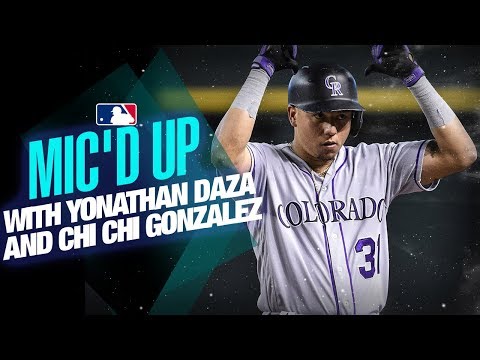Video: Rockies' Yonathan Daza and Chi Chi Gonzalez - Mic'd Up behind the scenes at Coors Field
