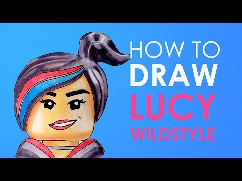 how to draw wyldstyle from the lego movie