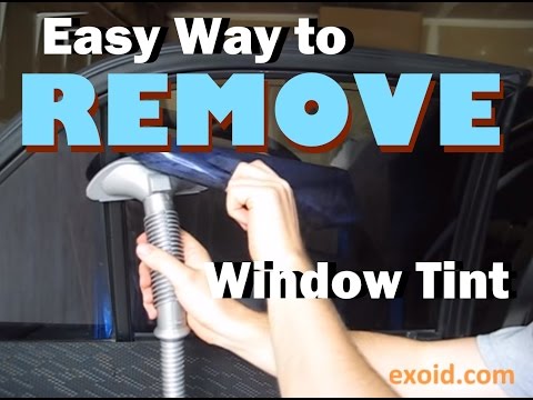 how to remove tint from a window