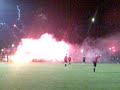 Race na meczu CWKS Legia - Ligowiec Warszawa Race na meczu CWKS Legia - Ligowiec Warszawa