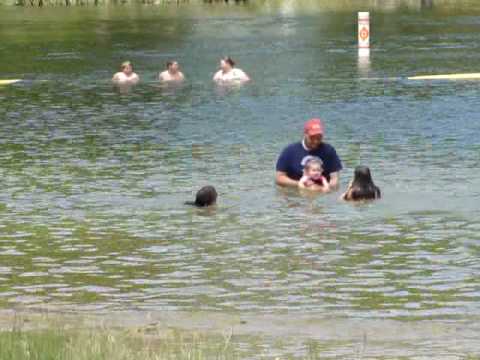preteen girls swimming