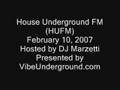 House Underground FM (HUFM) Feb 10 2007 House Music podcast