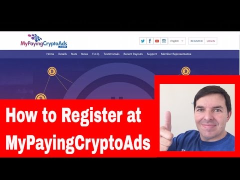 MyPayingCryptoAds How to Register with MPCA