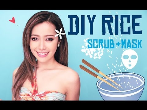 diy DIY Mask  rose Rice  Scrub  face mask