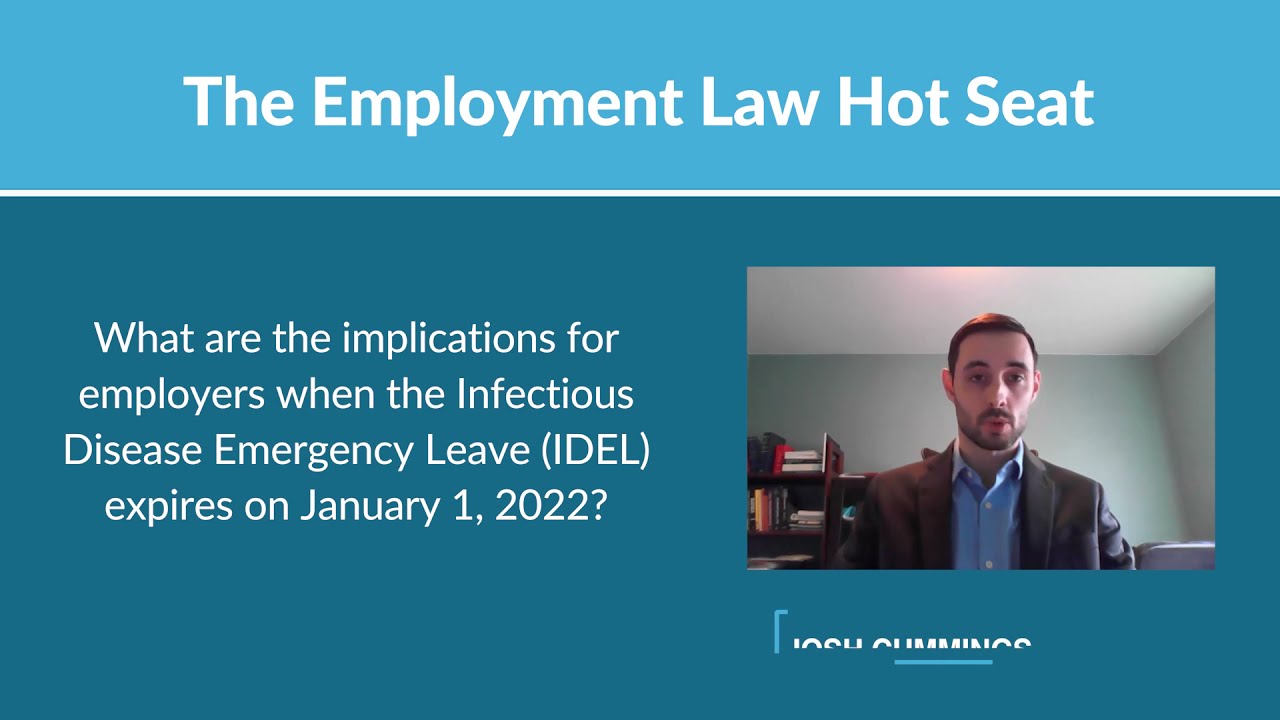 The Employment Law Hot Seat - Infectious Disease Emergency Leave