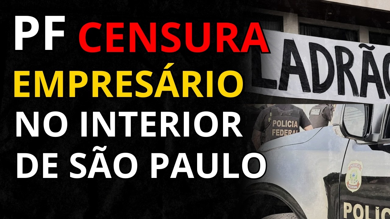 PF manda cidadão retirar faixa crítica em cidade que ia receber Lula, será  censura velada?