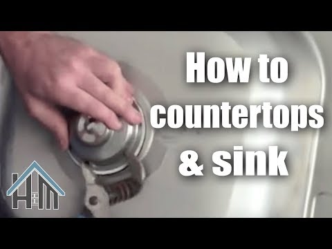 how to fasten kitchen countertop