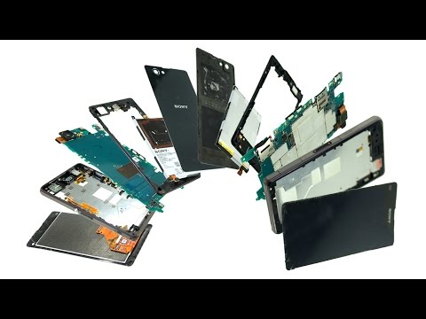how to remove the battery from a sony xperia z1